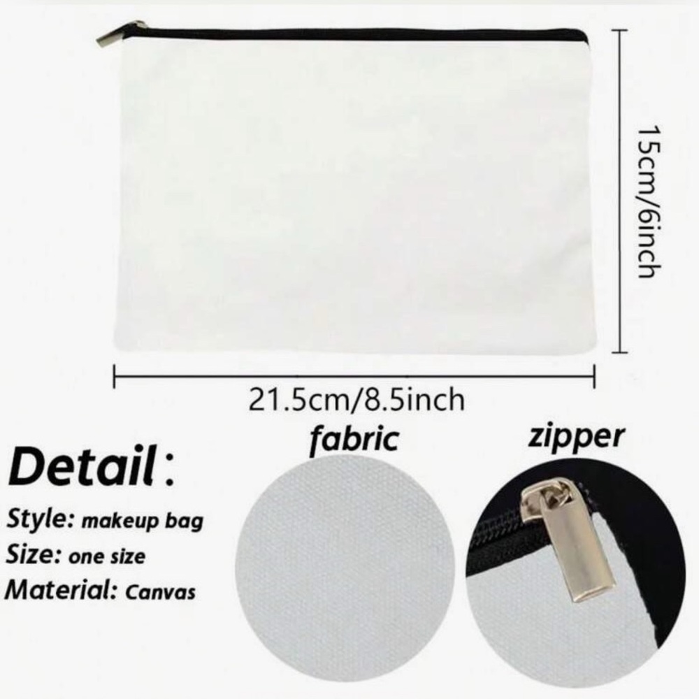 PRICE IS FIRM -Mystical White Black ‘The Tarot Pouch’ Travel Cosmetic Makeup Bag - Picture 2 of 2